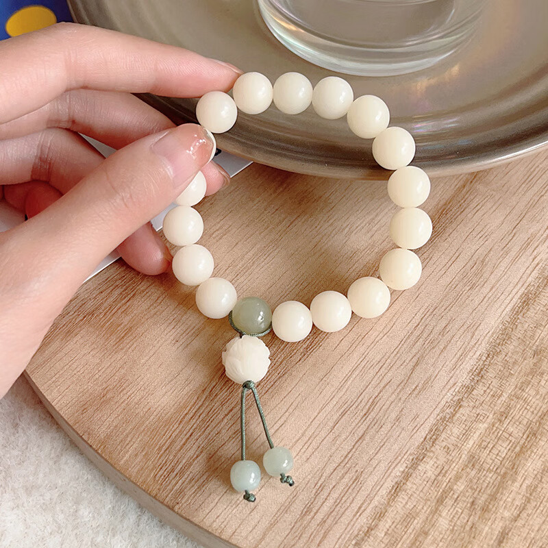 子手链女菩提根莲花吊坠手串中国风盘玩文玩礼物 新款菩提莲花手串