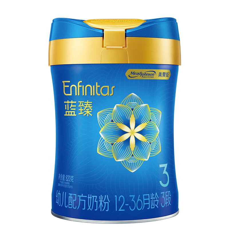 美赞臣第二代蓝臻幼儿配方奶粉价格走势及评测