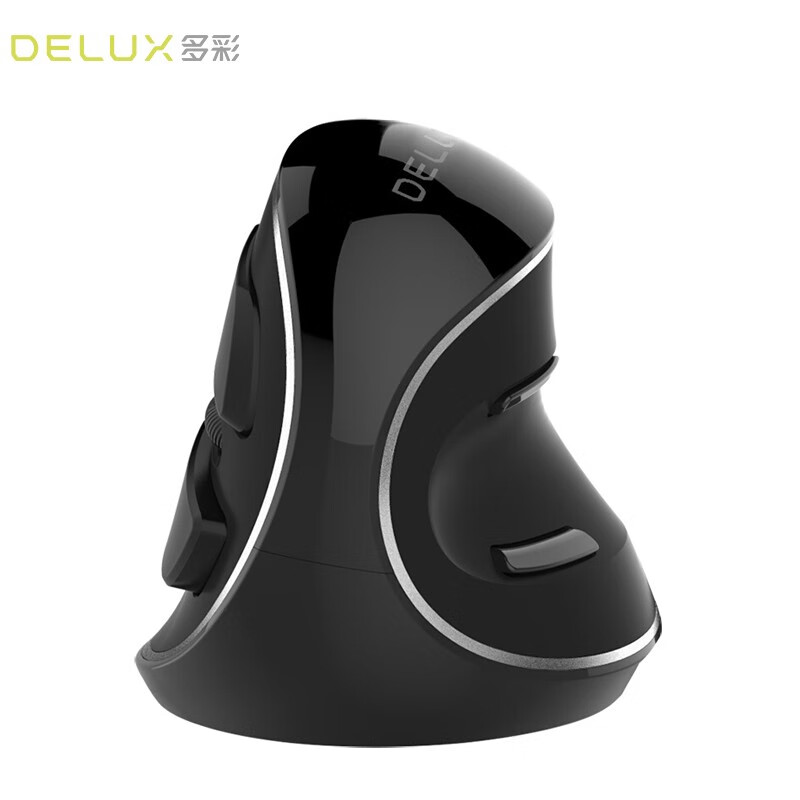 多彩(DeLUX)M618Plus无线鼠标USB立式人体工学鼠标 办公电脑鼠标人体工学无线鼠标