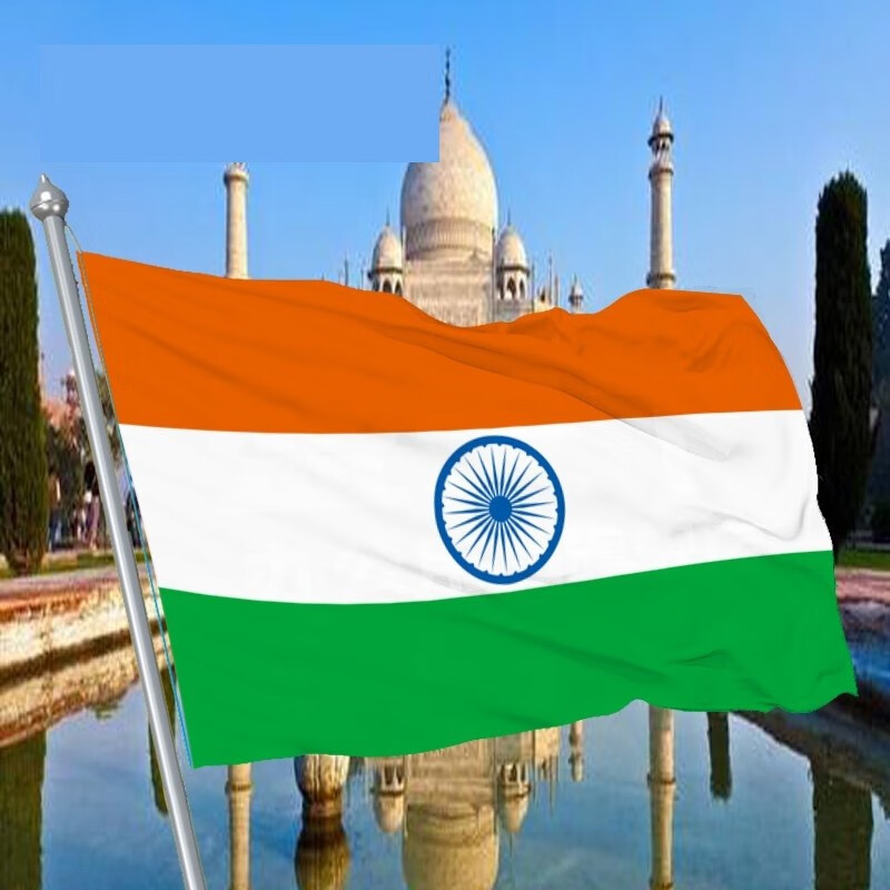 可定做厂旗彩旗国旗团旗公司旗帜导游旗队旗仿古旗旗帜定制 印度国旗
