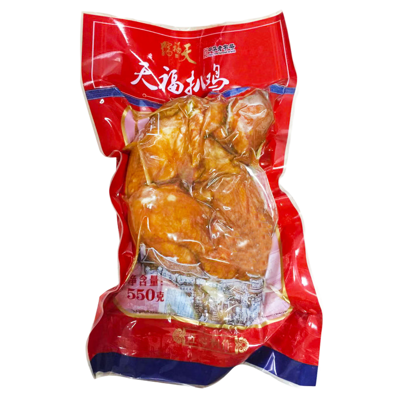天福號(hào)五香扒雞550g老北京特產(chǎn)熟食手撕涼菜下酒菜中華老字號(hào)燒雞臘味肉 天福招牌雞 1袋