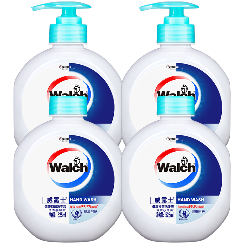 威露士健康抑菌洗手液250ml*6瓶 补充装儿童家庭装年货滋润抑菌99.9%