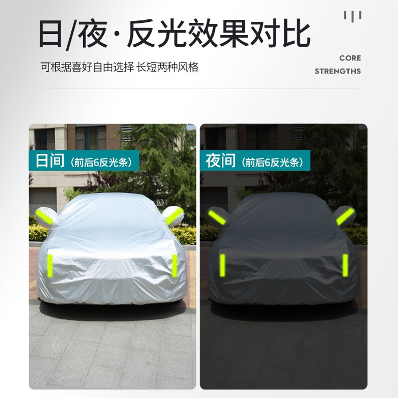 御乾堂本田奥德赛艾力绅车衣车罩夏季专用加厚防晒防雨遮阳套汽车全罩 银色【下单留言车型及年款】