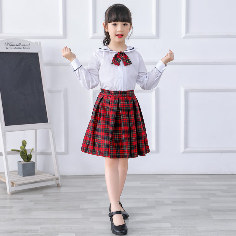 深圳小学生礼服秋装冬装校服班服毛衣外套长裤裙长袖衬衫男女童合唱团