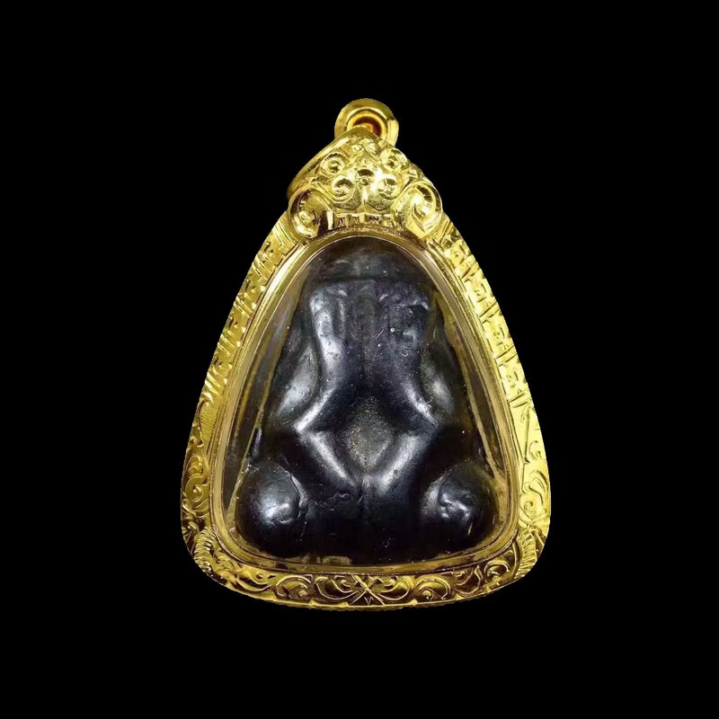 顶盈 泰国佛牌正牌龙婆boon2460必打掩面佛吊坠 男女款生意事业牌项坠