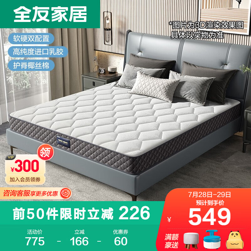 入手体验【全友（QUANU）乳胶床垫】好不好？质量怎么样？优缺点内幕分析