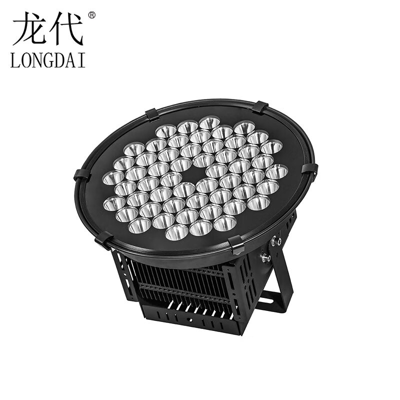 龙代 led圆形投光灯 户外集鱼捕鱼投射聚光灯照明灯lx 400瓦-中性光
