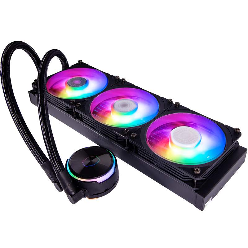 酷冷至尊(CoolerMaster)炎神360(P360)ARGB水冷散热器 Intel12代U水冷 冷头铜底加大 高效能风扇 电脑组件 