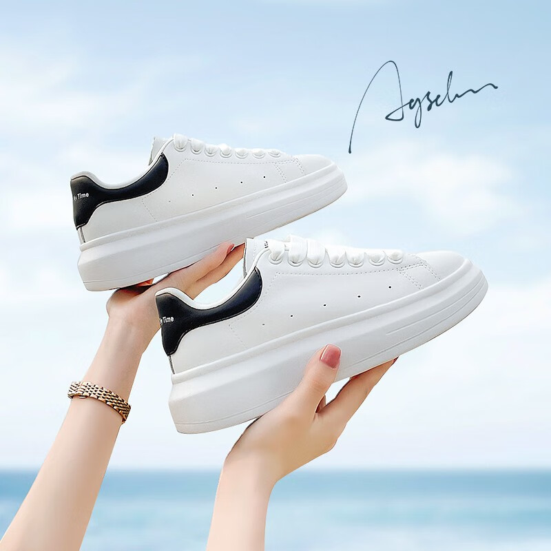 �¹�ʨ��С��ЬŮ2025�¿�ٴ����а�ɫ��Ь��Ů��ѵ�˶�ЬŮ�������ŮЬ 10216�׺ڡ��ļ�� 36