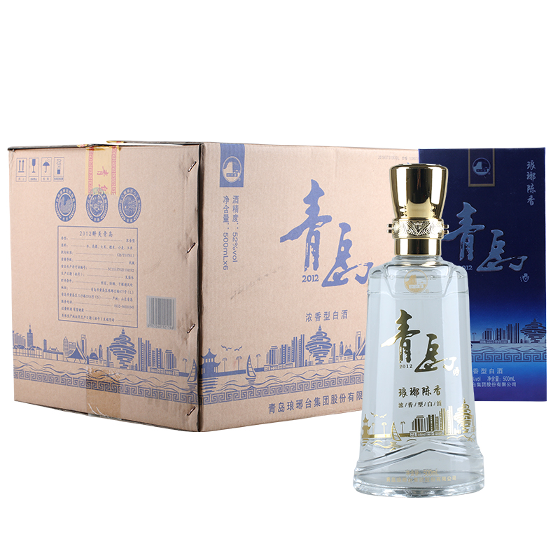 琅琊台琅琊陈香青岛酒山东琅琊台52度国产浓香型高度白酒6瓶整箱礼盒