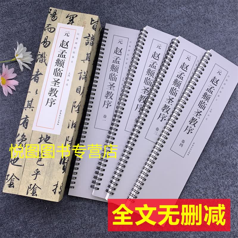 经典碑帖临摹卡 近距离临摹字卡字帖 全文无删减 赵孟頫临圣教序