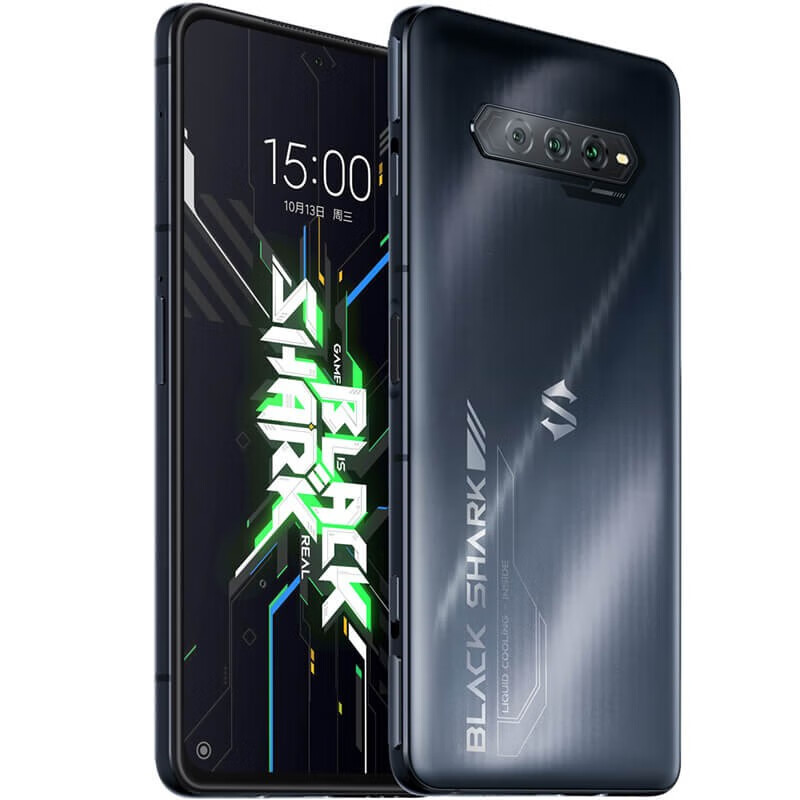 黑鲨4S 8GB+128GB 玄黑 磁动力升降肩键 120W极速闪充 高通骁龙870 三星144Hz电竞屏 鲨鲨酱 5G游戏手机