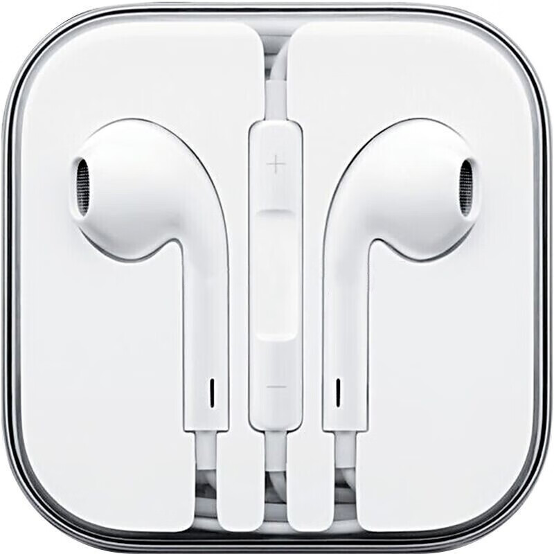 达维琦 苹果有线耳机 半入耳式线控耳麦重低音运动音乐游戏 适用于苹果安卓华为oppo小米魅族vivo 圆头3.5mm插口