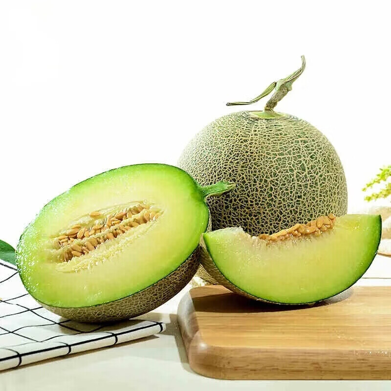 桃李村山东网纹瓜玫珑蜜瓜新鲜整箱水果冰淇淋网纹蜜瓜 1个精选装