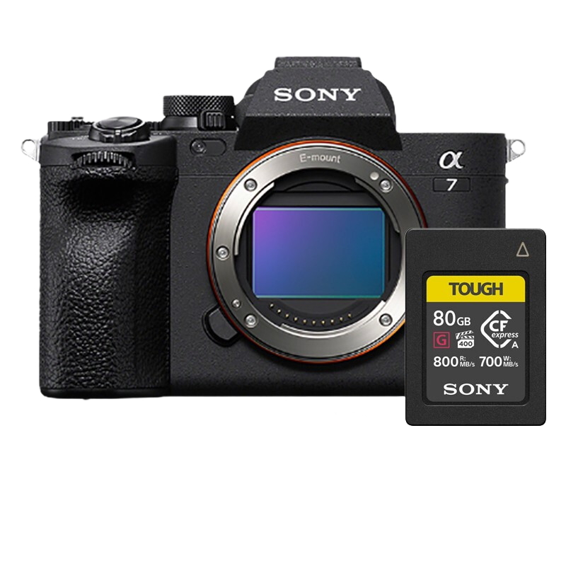 SONY 索尼 Alpha 7 IV A7M4 全画幅微单相机 单机身+80G CFe卡套装