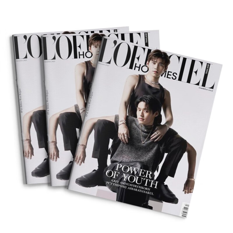 时装男士泰国泰文版 lofficiel hommes thailand时尚杂志年订12期