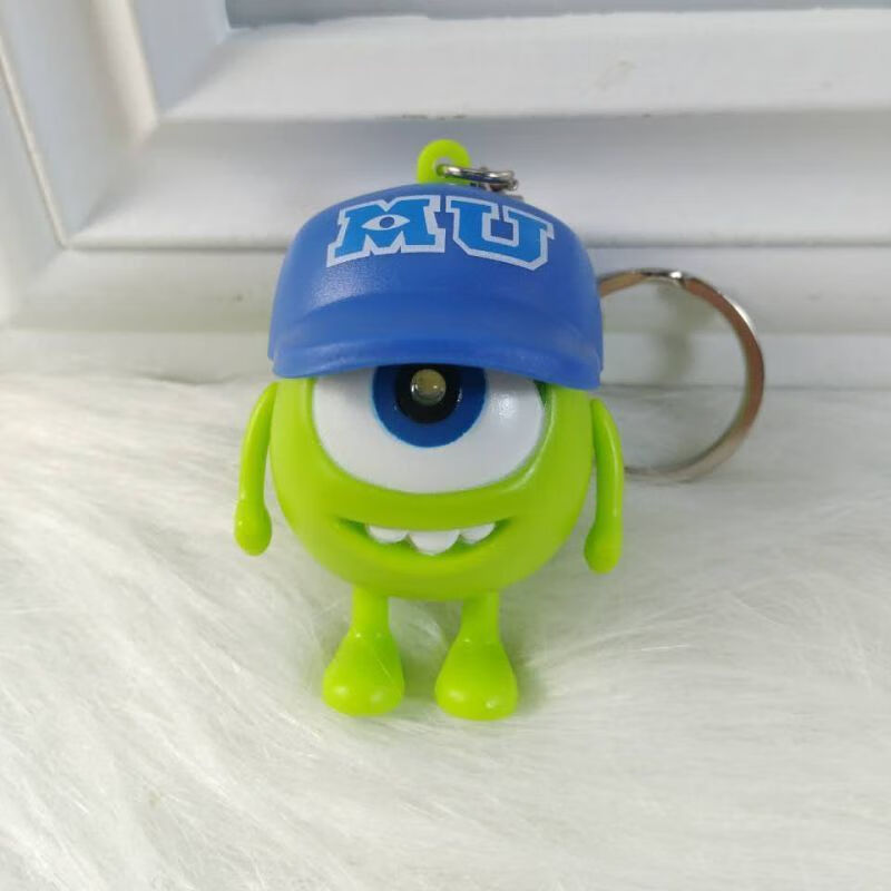 佩纳德大眼仔会说i love you钥匙扣发光发声三眼仔史迪仔挂件我爱你