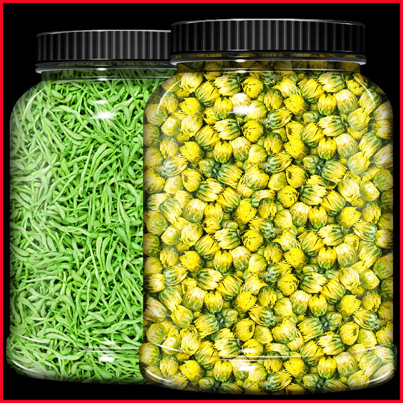 虎钢馋金银花菊花茶组合凉茶去花草茶热胎菊王泡水饮品