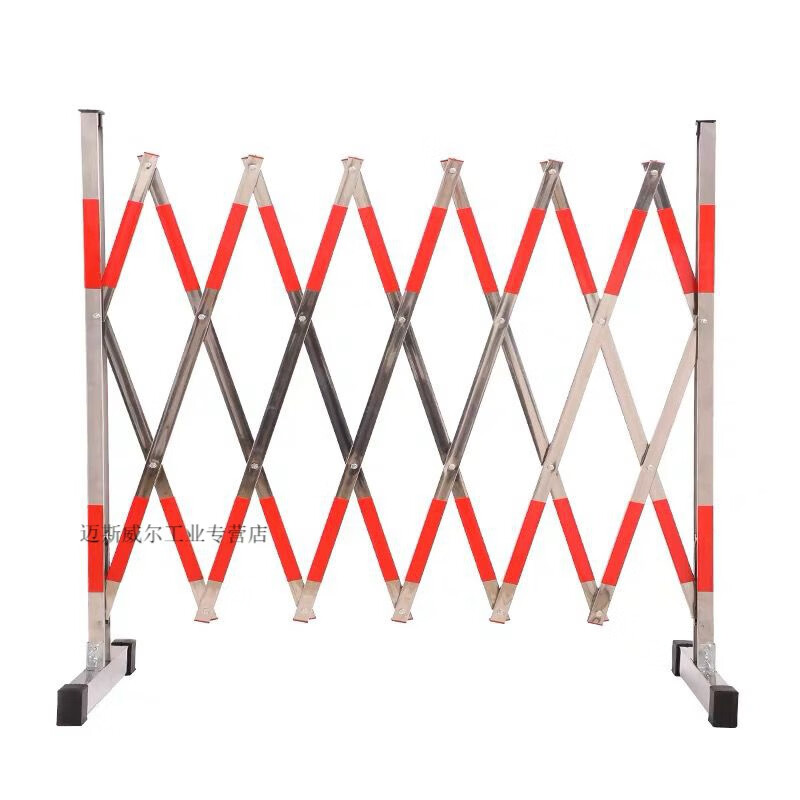 不锈钢移动伸缩围栏车间隔离栏安全防护栏幼儿园推拉折叠栅栏工业品