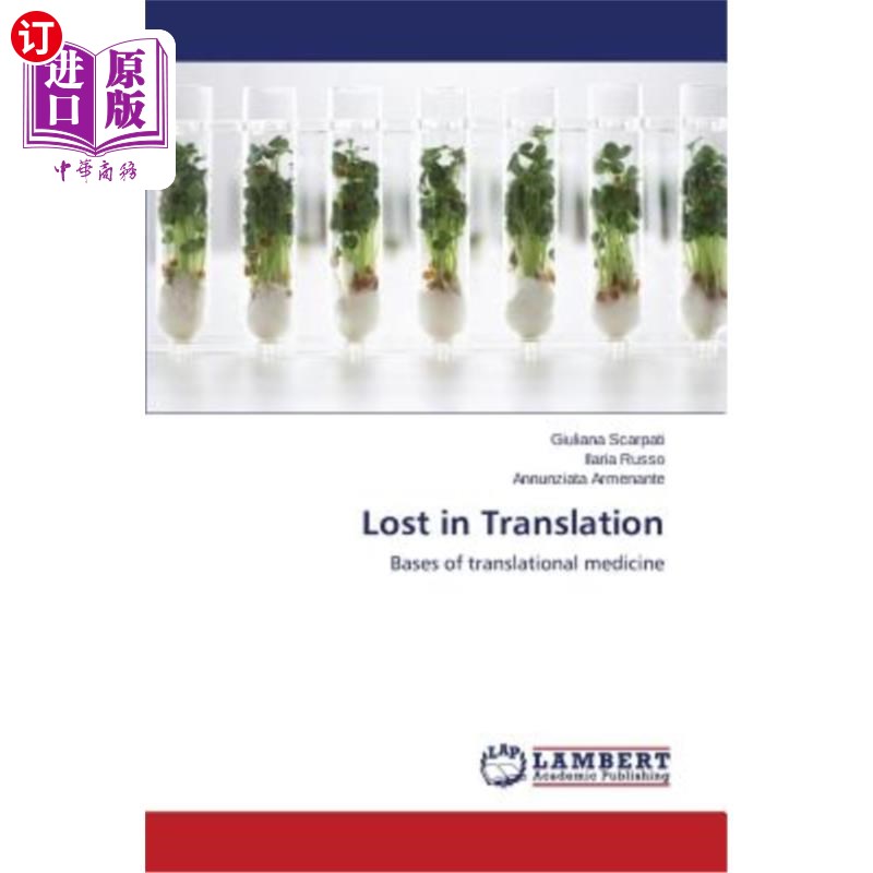 海外直订医药图书lost in translation 迷失在翻译中