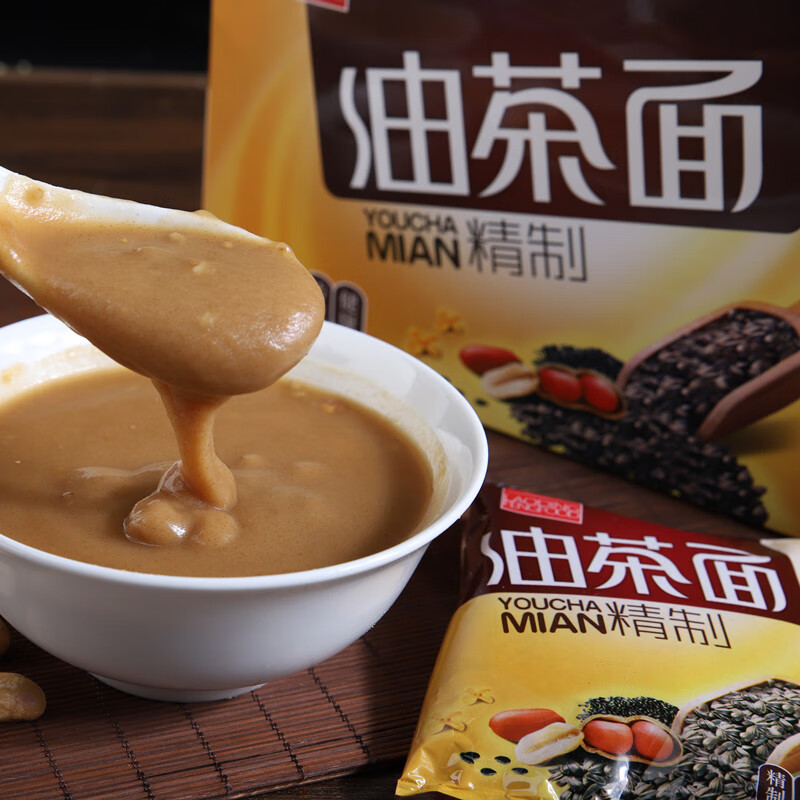 老鼎豐油茶面盒裝東北特產(chǎn)老式油茶早餐油炒面獨(dú)立包裝 500g*2盒