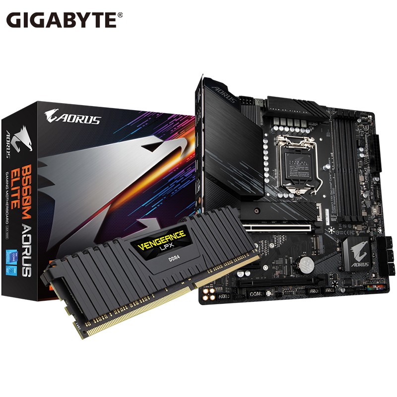 技嘉(gigabyte b560m aorus elite小雕 主板 cpu套装 电脑板u套装 b