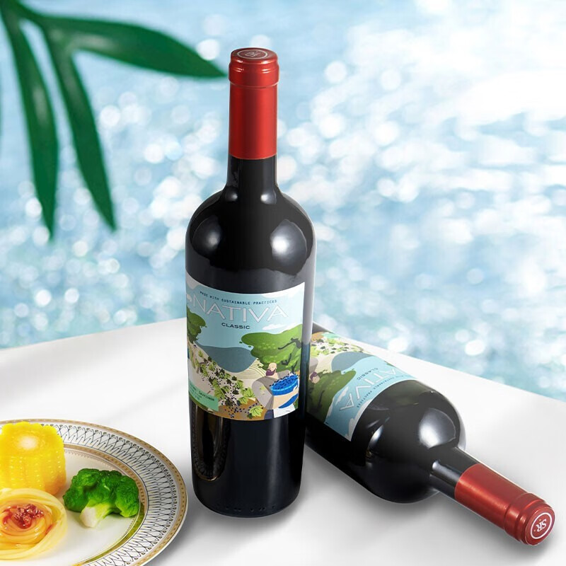 娜缇瓦赤霞珠干红葡萄酒 圣丽塔苏安蒂诺酒庄 娜缇瓦赤霞珠750ml*6主