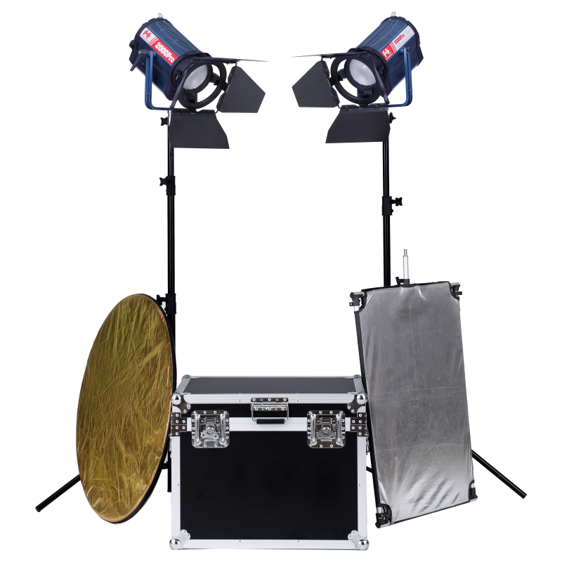 銳鷹 led攝影燈200W影視聚光燈攝像燈視頻補光燈2000Pro兩燈套裝