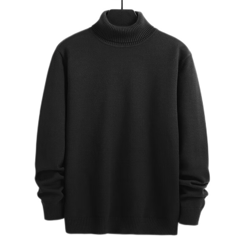 百亿补贴:真维斯(JEANSWEST)毛衣男秋冬新款针织衫青少年针线衫内搭保暖百搭纯色打底衫毛线衫 黑(高领毛衣) 3XL(推荐170斤-190斤)52.9元