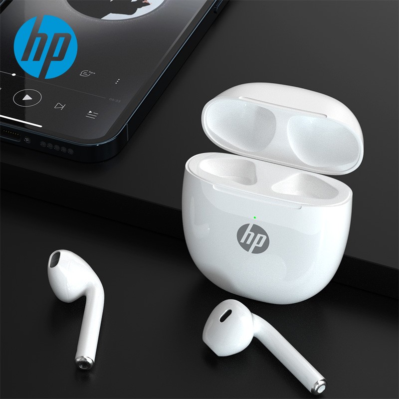 惠普（HP） 真无线蓝牙耳机 半入耳式耳机 运动游戏降噪 音乐耳机 通用于苹果华为小米手机 皓月白