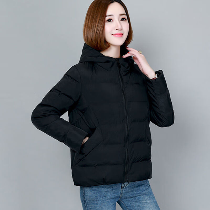 嘉钰潮库中年时尚女式小棉袄短年轻款外穿冬季加厚短款衣女宽松韩版连