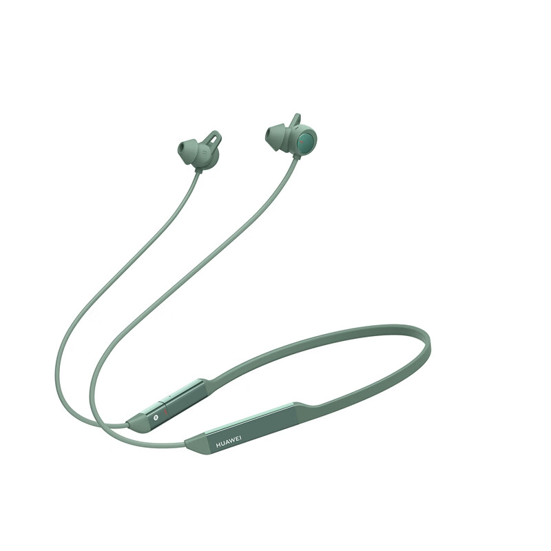 华为 freelace pro 蓝牙耳机 主动降噪长续航 官方标配 云杉绿