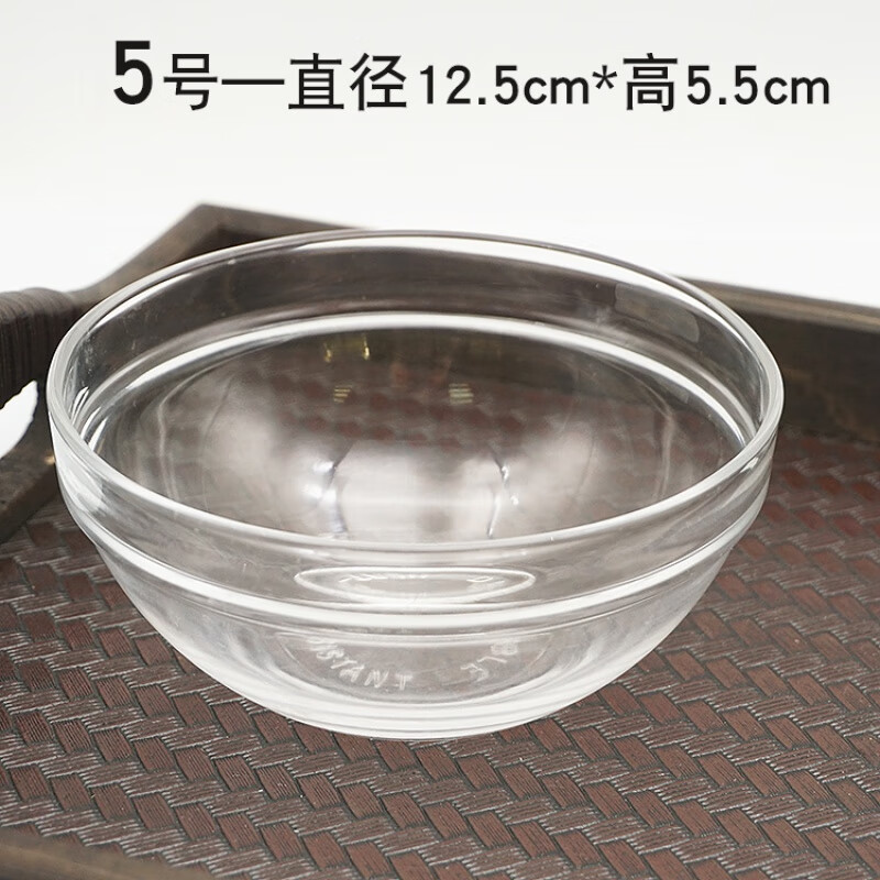 健美创研玻璃面膜碗套装精油碗透明diy调膜小碗硅胶面膜刷搅拌棒水疗美容 5号玻璃碗(1个装)