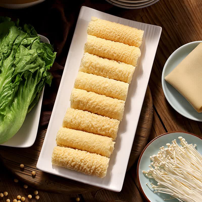 茗仟伴晓仙响铃卷油炸腐竹炸三秒腐皮卷豆皮卷火锅螺蛳粉食材130g*1袋