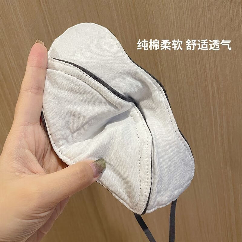 儿童保暖口罩防风防寒 鼻炎防尘学生秋冬加绒加厚面罩纯棉 浅灰可爱小熊【婴幼儿A类品质纯棉】 4-12岁