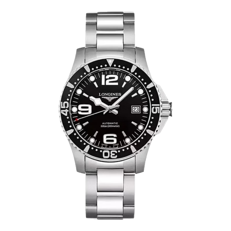 【二手99新】浪琴康卡斯男表運動(dòng)手表機械表石英表瑞表潛水拍拍二手奢侈品男士手表世界十大名表雙十一京東保 39mm機械黑盤(pán)新款機芯L3.741.4.56.6