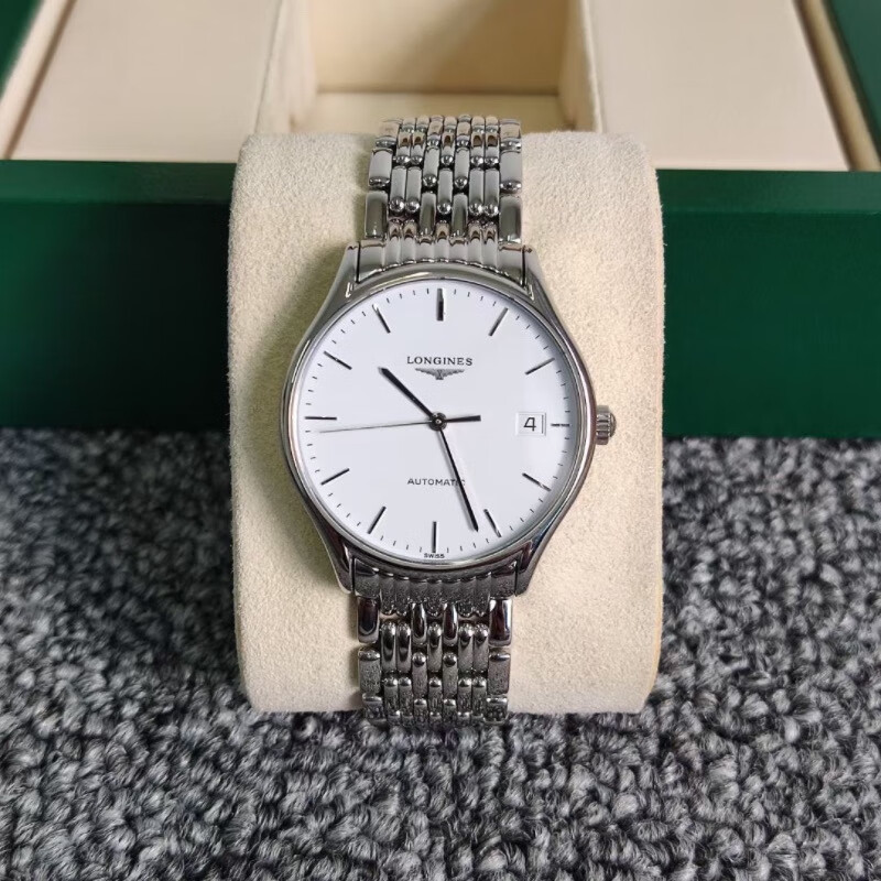 【二手95新】浪琴(longines)律雅男表35mm表径l888自动机械机芯 白
