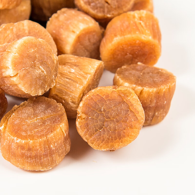 虎钢馋日本北海道干贝瑶柱特级大野生足干元贝干货元贝头一斤