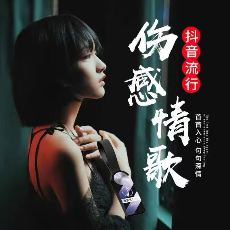 车载情歌音乐u盘高清视频mv伤感歌曲流行mp4车用usb优盘mp3带歌曲 长
