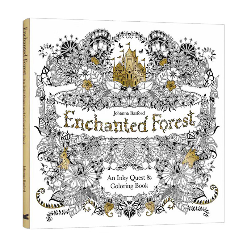 【现货】英文原版 魔法森林 enchanted forest 涂鸦绘本 秘密花园姊妹