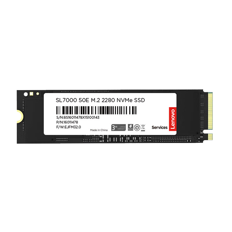 루Lenovo2TB SSD̬Ӳ M.2ӿ(NVMeЭ)ͨPCIe5.0 12400MB/s SL7000 50Eϵ