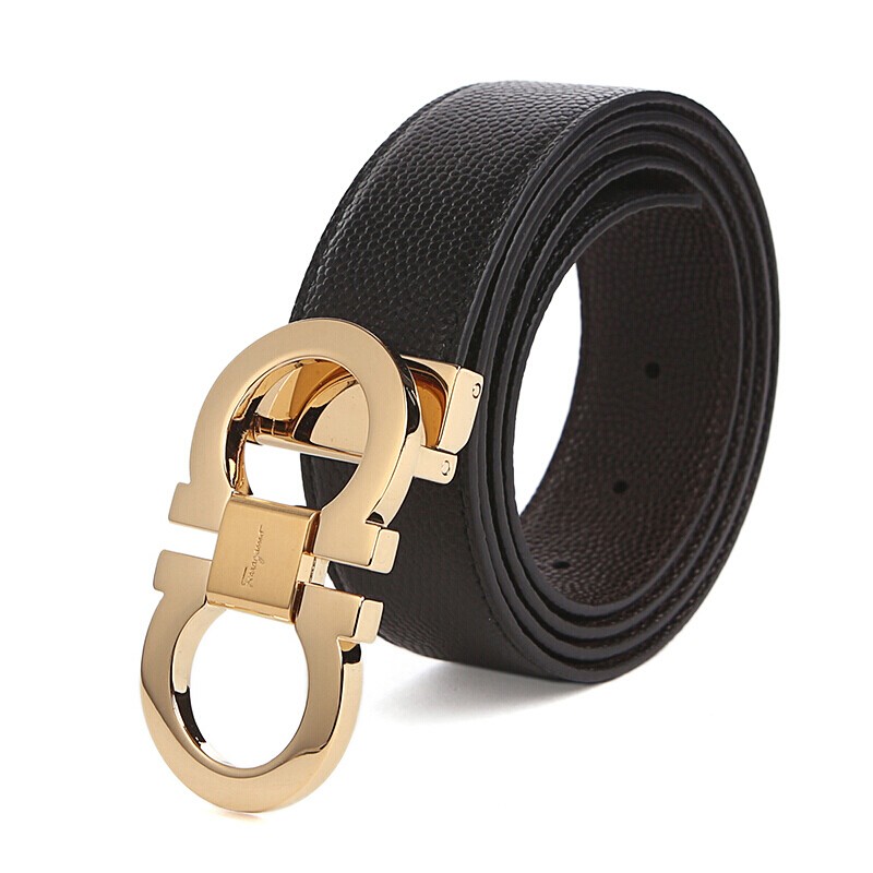 菲拉格慕(Ferragamo)男士小牛皮板扣腰带双色金银头2条腰带装663056 115cm高性价比高么？