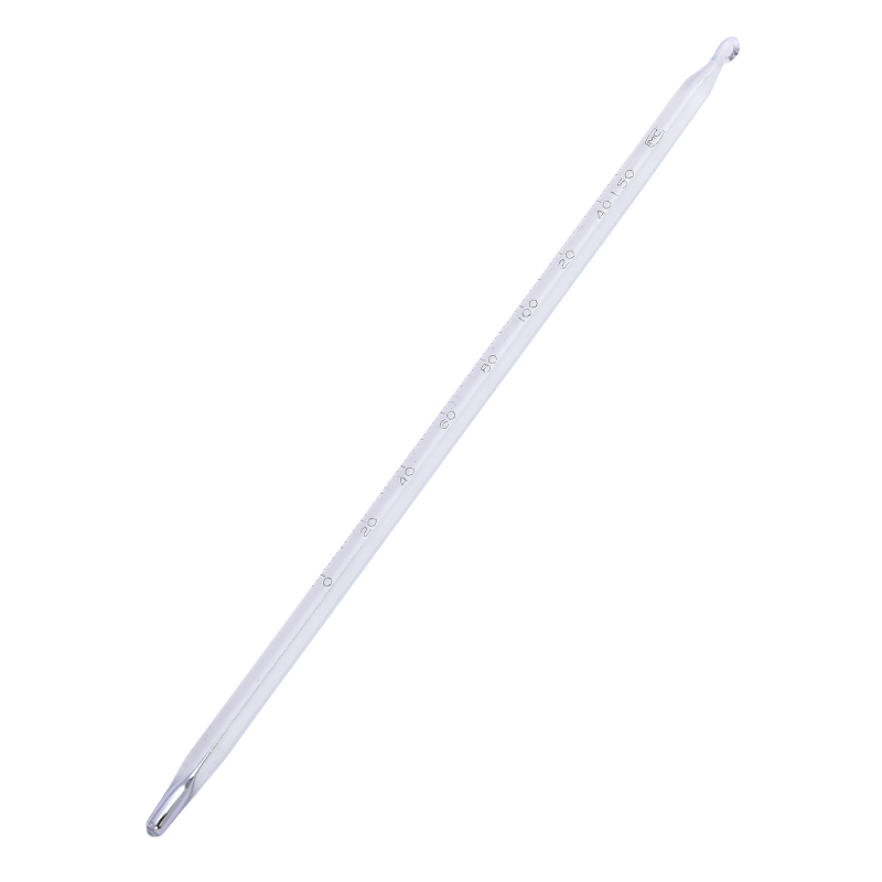 水银留点温度计 0-100-150-200度工业实验室用高温记忆玻璃温度计 0