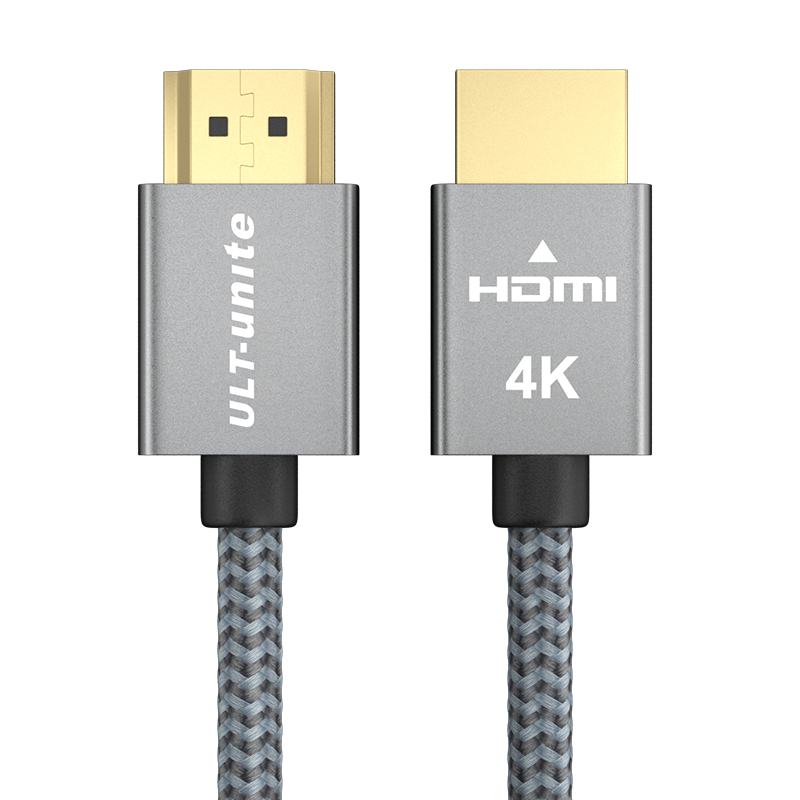 ULT-unite hdmi线2.0版4K数字3D高清视频线2米笔记本电脑机顶盒连电视显示器投影仪 【灰色HDMI2.0尊享版1米】