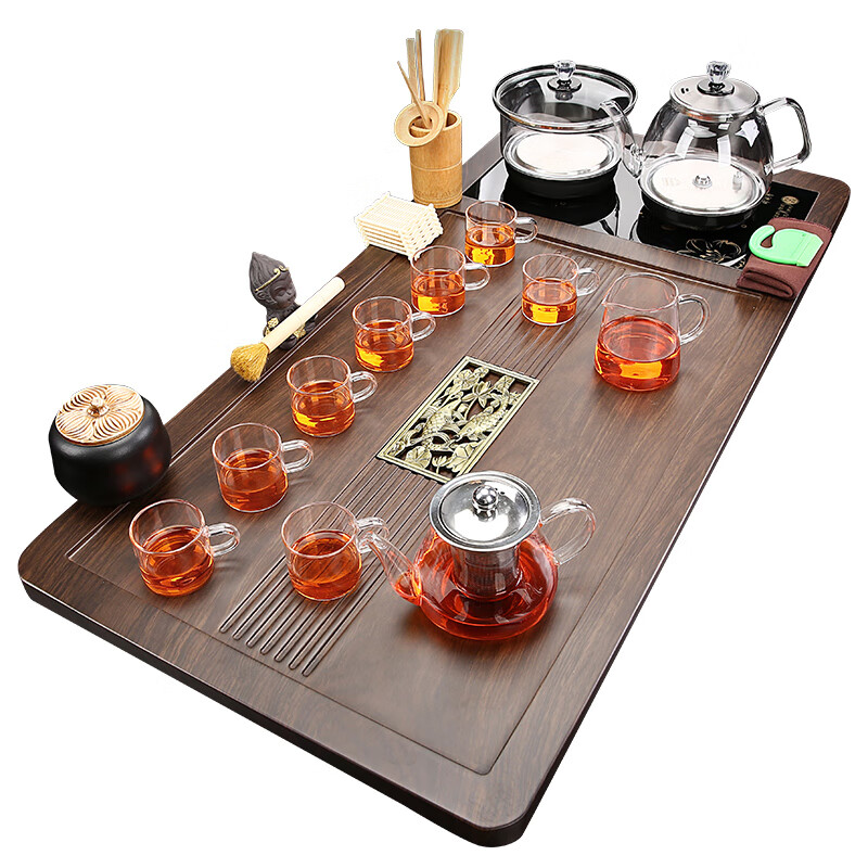 拓进德国进口品质家用全自动茶盘底部上水烧水壶一体茶具套装客厅泡茶