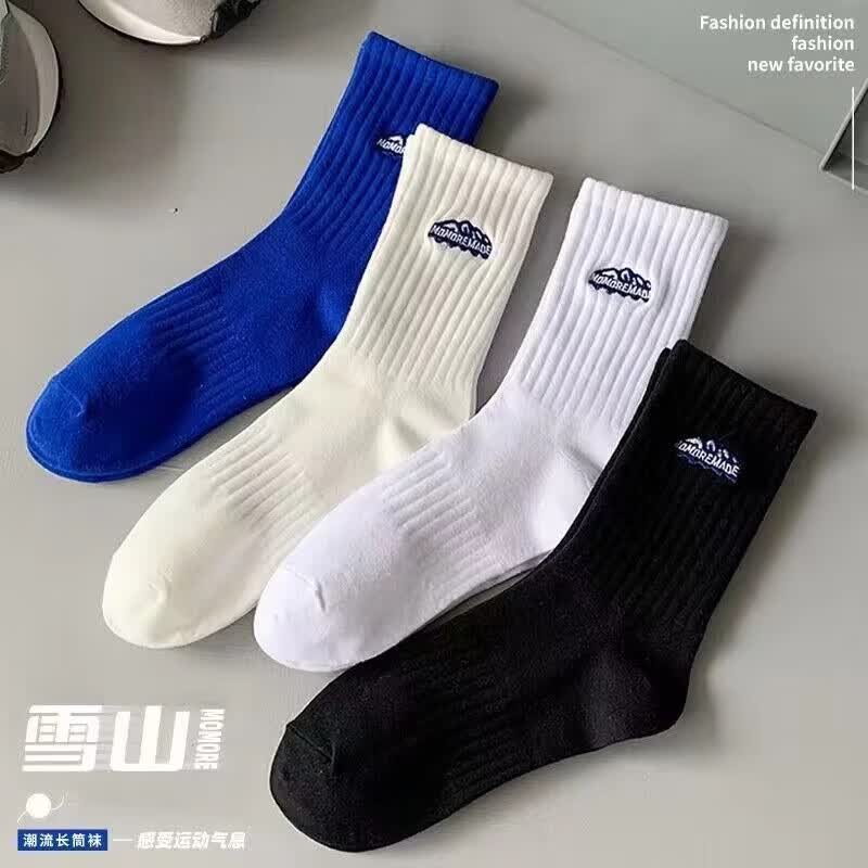 袜子雪山运动日系百搭男女同款中筒袜ins网红潮款情侣袜秋冬款A  雪山运动情侣袜混色 4双使用感如何?