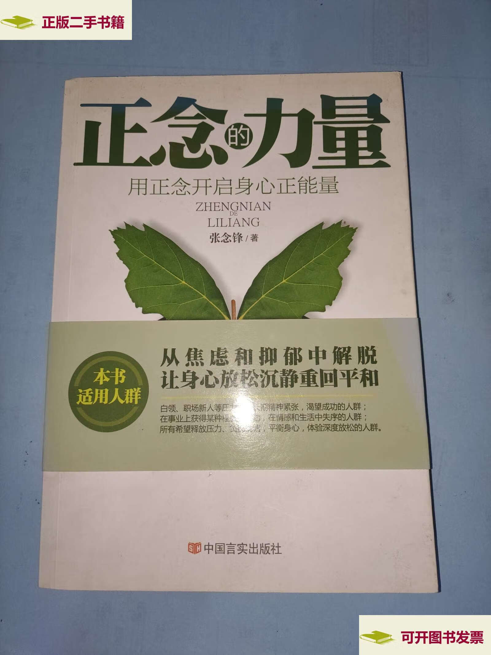 【二手9成新】正念的力量:用正念开启身心正能量 /张念锋 中国言实