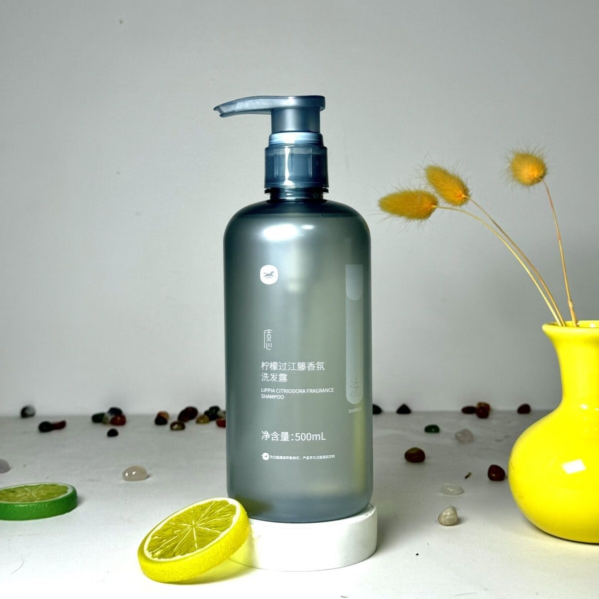 汉庭酒店酒店质心冷杉香氛沐浴露蜂巢柠檬过江藤马鞭草洗发水沐浴露 柠檬过江藤洗发水500ml 透明 450ml