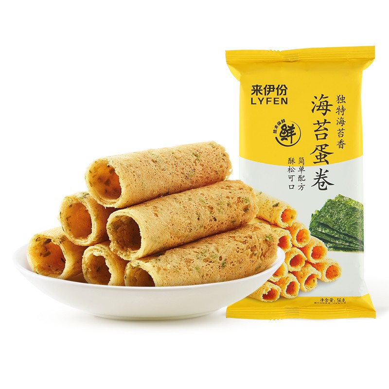 来伊份蛋卷鸡蛋卷糕点休闲零食办公室小吃点心怀旧 海苔蛋卷56g怎么样,好用不?