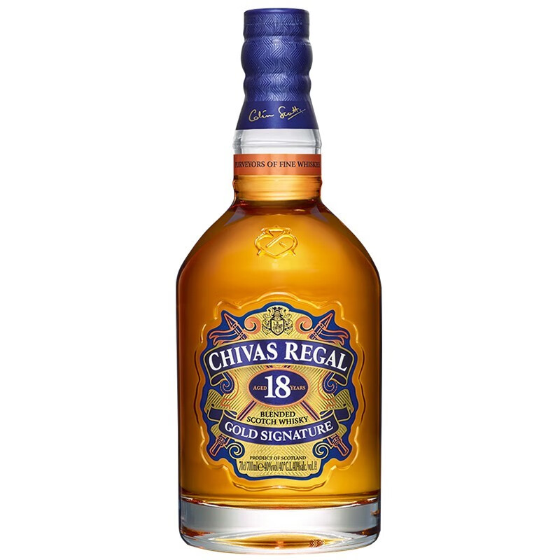 芝华士18年 苏格兰威士忌 盒装 700ml 英国原装进口洋酒 新老包装随机